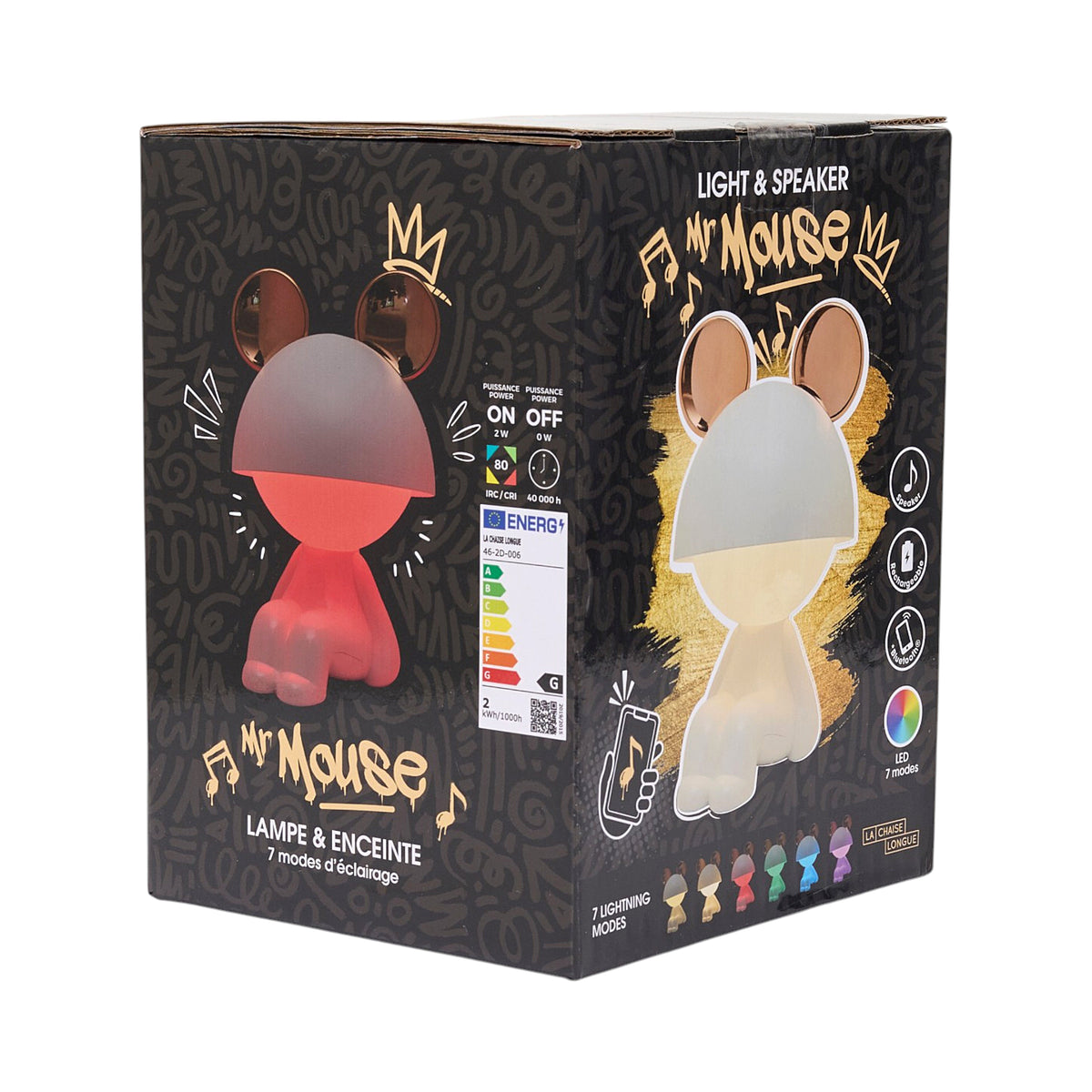 LAMPE ENCEINTE MISTER MOUSE GM ASSIS BLANC