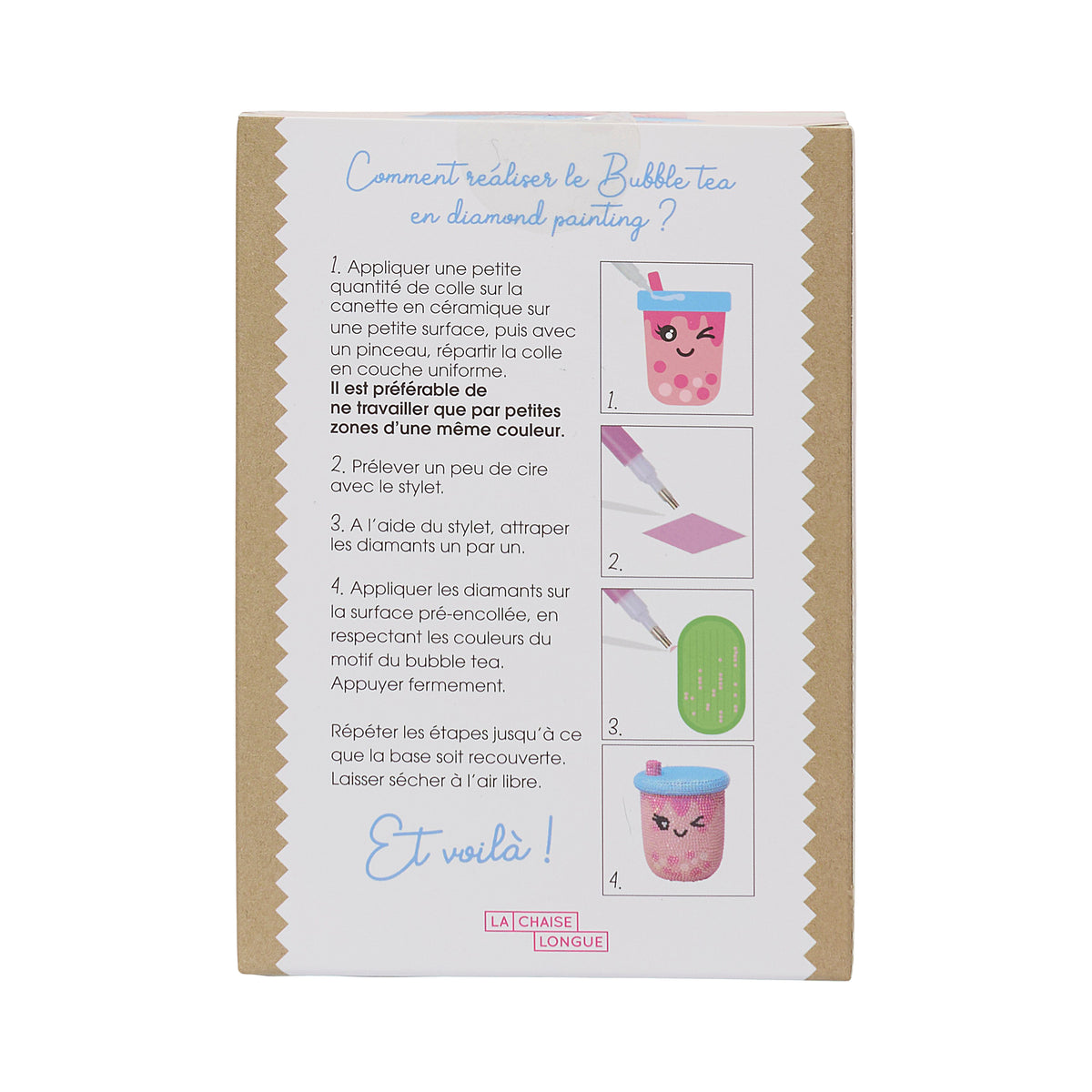 KIT DIY DIAMOND PAINTING 3D BUBBLE TEA