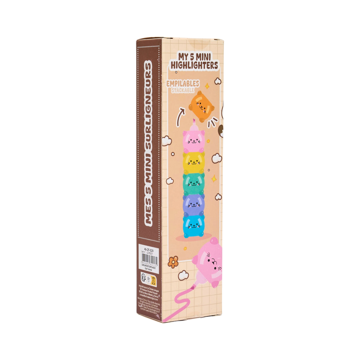 SURLIGNEURS EMPILABLES CHAT KAWAII