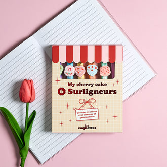 COFFRET DE 6 SURLIGNEURS CHERRY CAKE