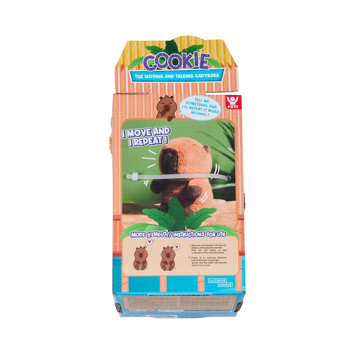 PELUCHE COOKIE LE CAPYBARA QUI PARLE