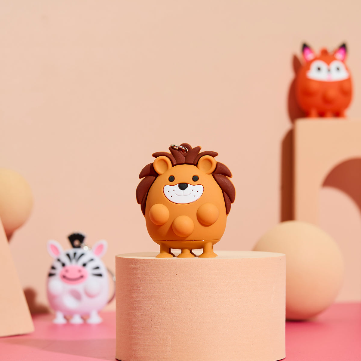 BLIND BOX PORTE CLES ANIMAUX ANTI STRESS