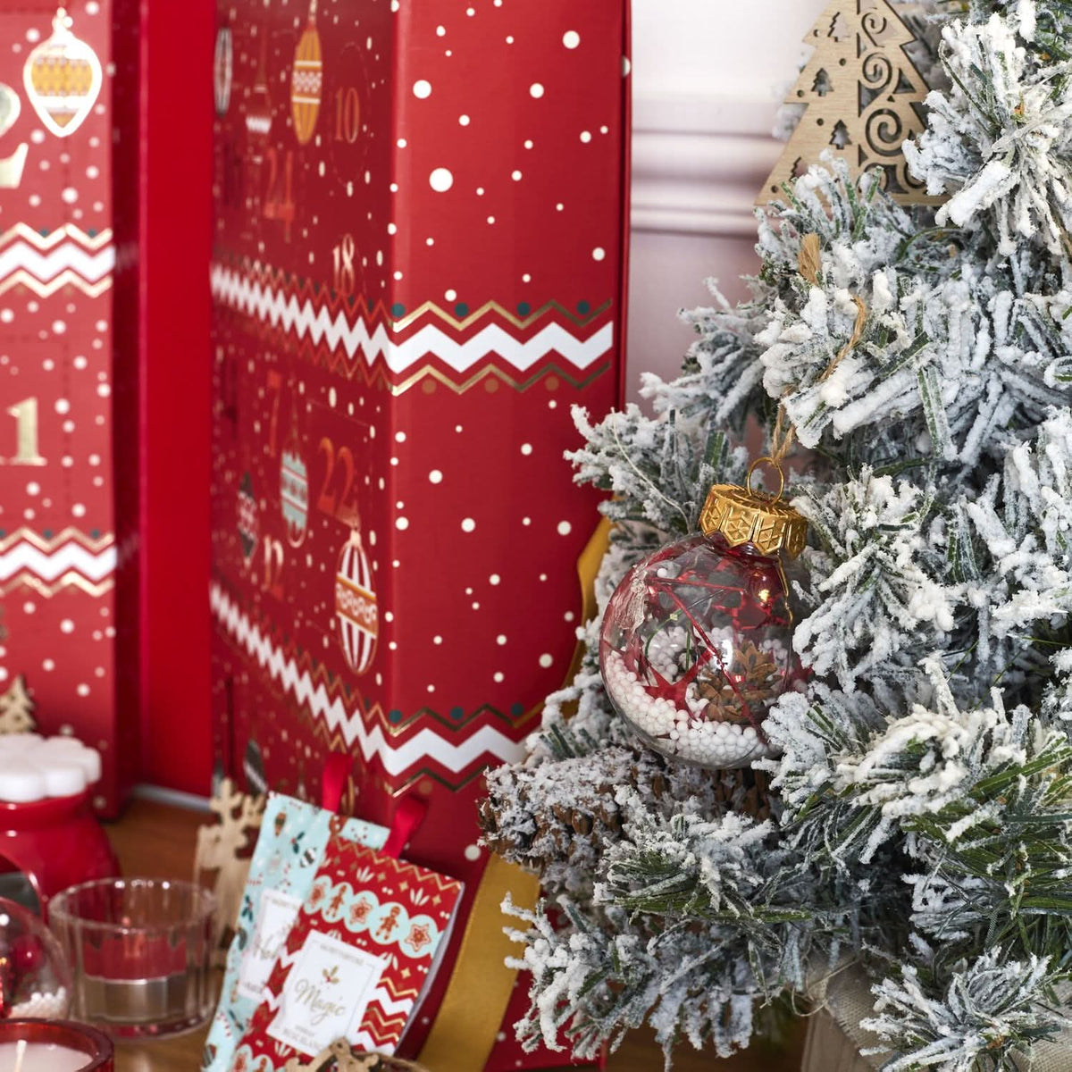CALENDRIER AVENT BOUGIES ET SURPRISES NOEL TRADI