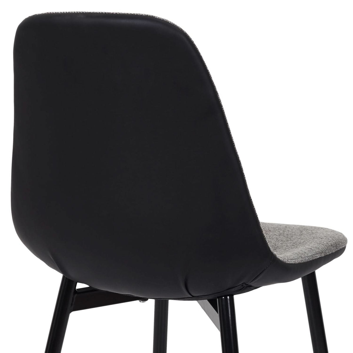 CHAISES MEMPHIS GRIS ET NOIR - Lot de 4