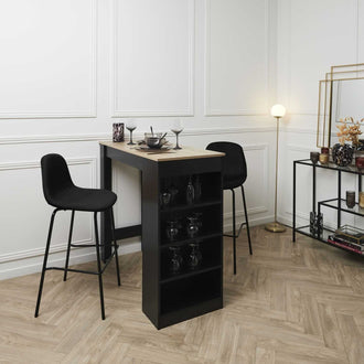 CHAISE DE BAR GIULIA NOIR
