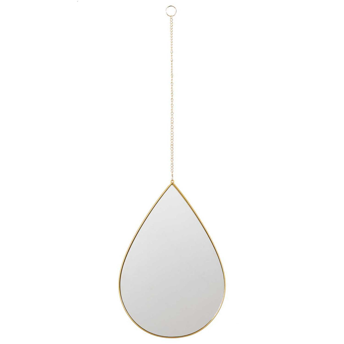 MIROIR DECO GOUTTE SUSPENDU DORE SIXTE -  LOT DE 3