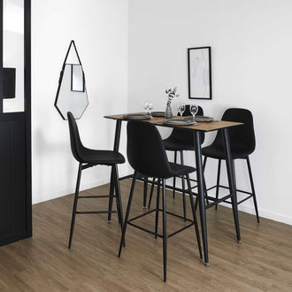 CHAISE DE BAR AMBER NOIR