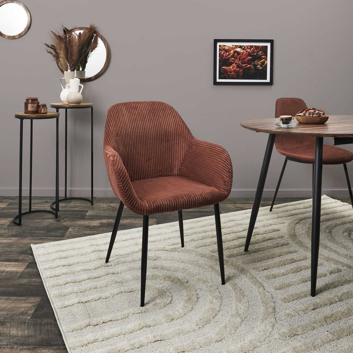 FAUTEUIL COTELE SCOTT TERRACOTTA