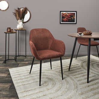 FAUTEUIL COTELE SCOTT TERRACOTTA