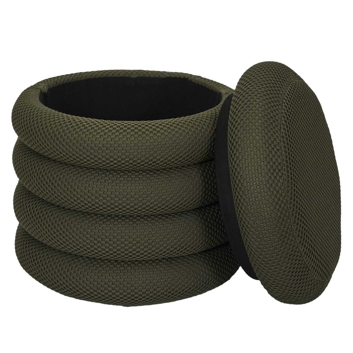 POUF RANGEMENT ATOME KAKI