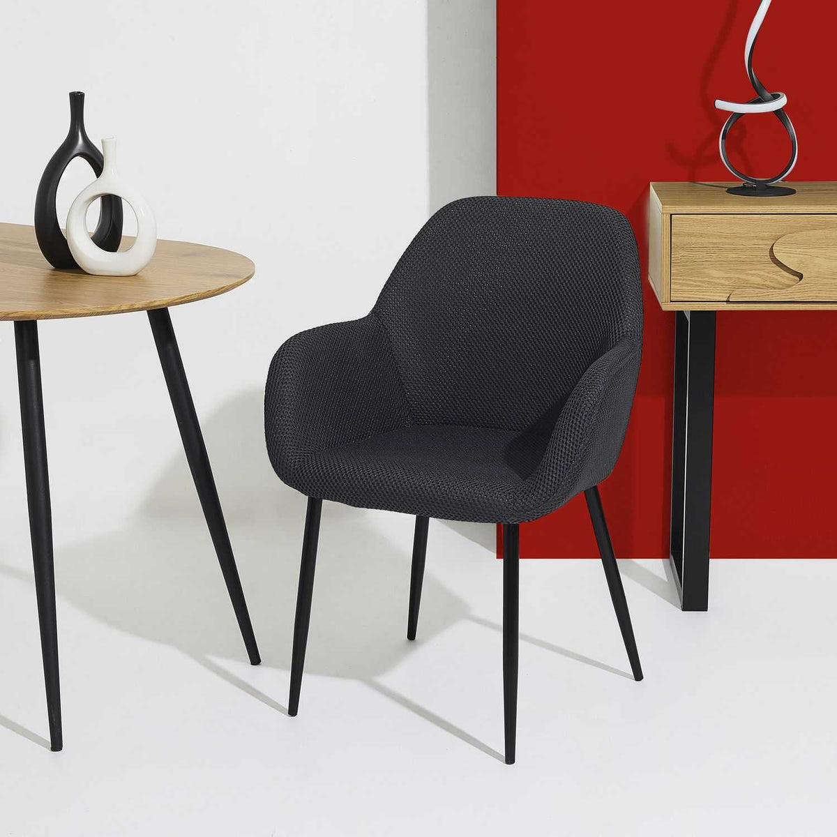 FAUTEUIL ATOME NOIR