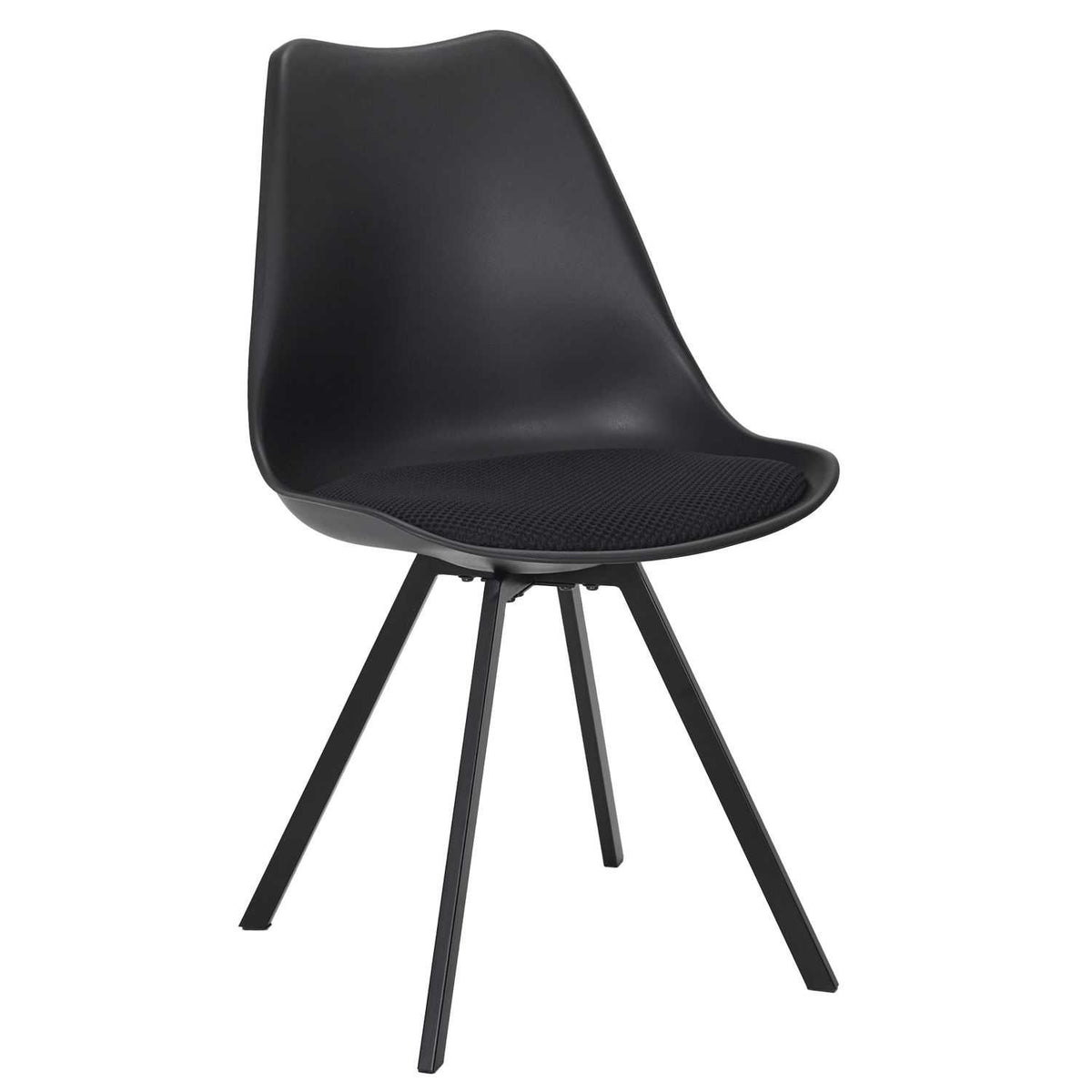 CHAISE AVEC COUSSIN ATOME NOIR
