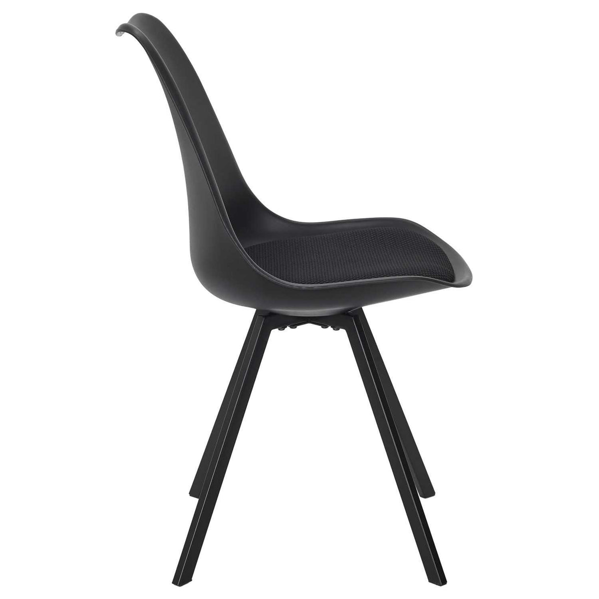 CHAISE AVEC COUSSIN ATOME NOIR