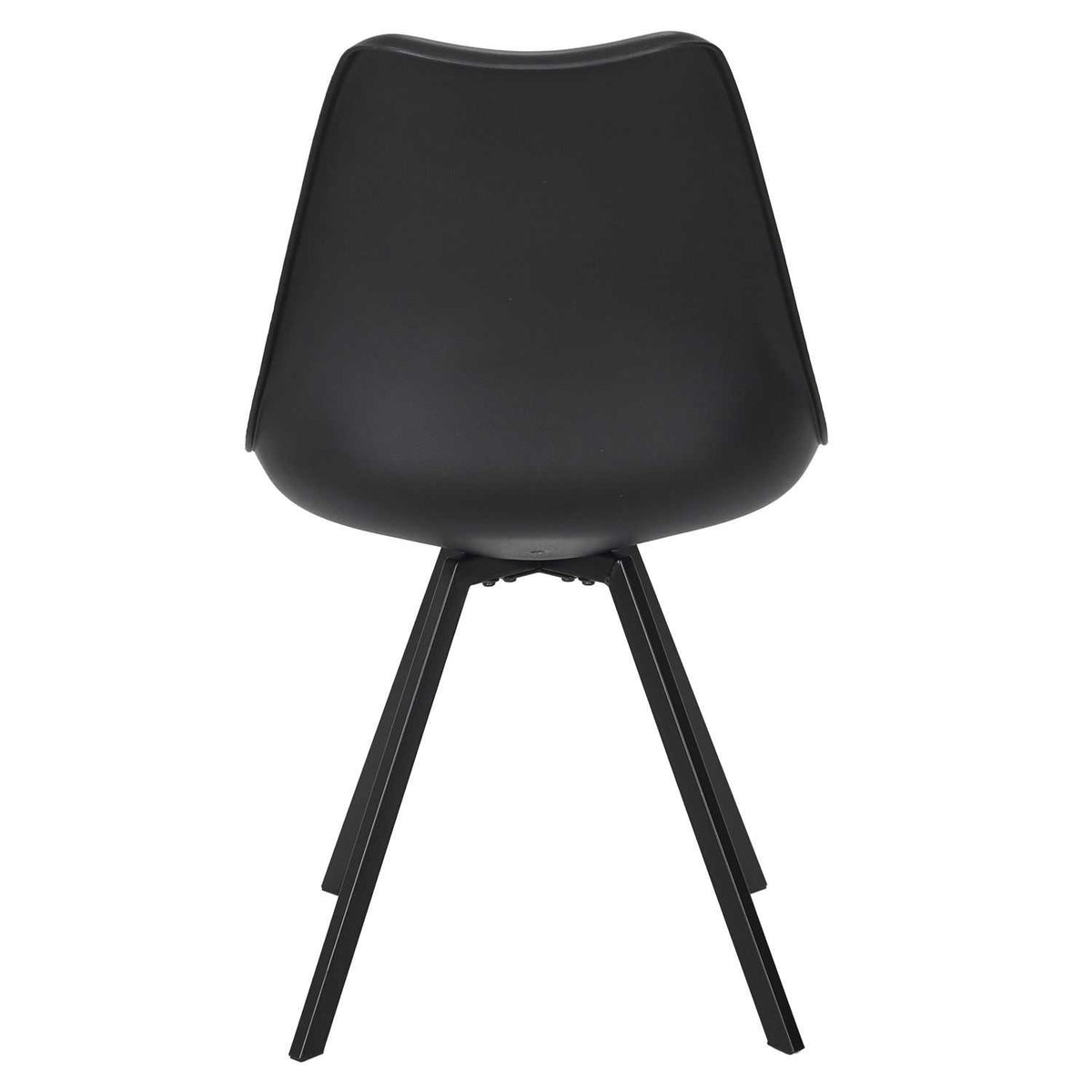 CHAISE AVEC COUSSIN ATOME NOIR