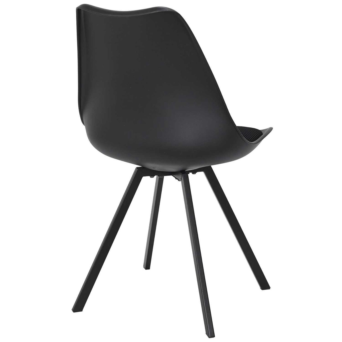 CHAISE AVEC COUSSIN ATOME NOIR