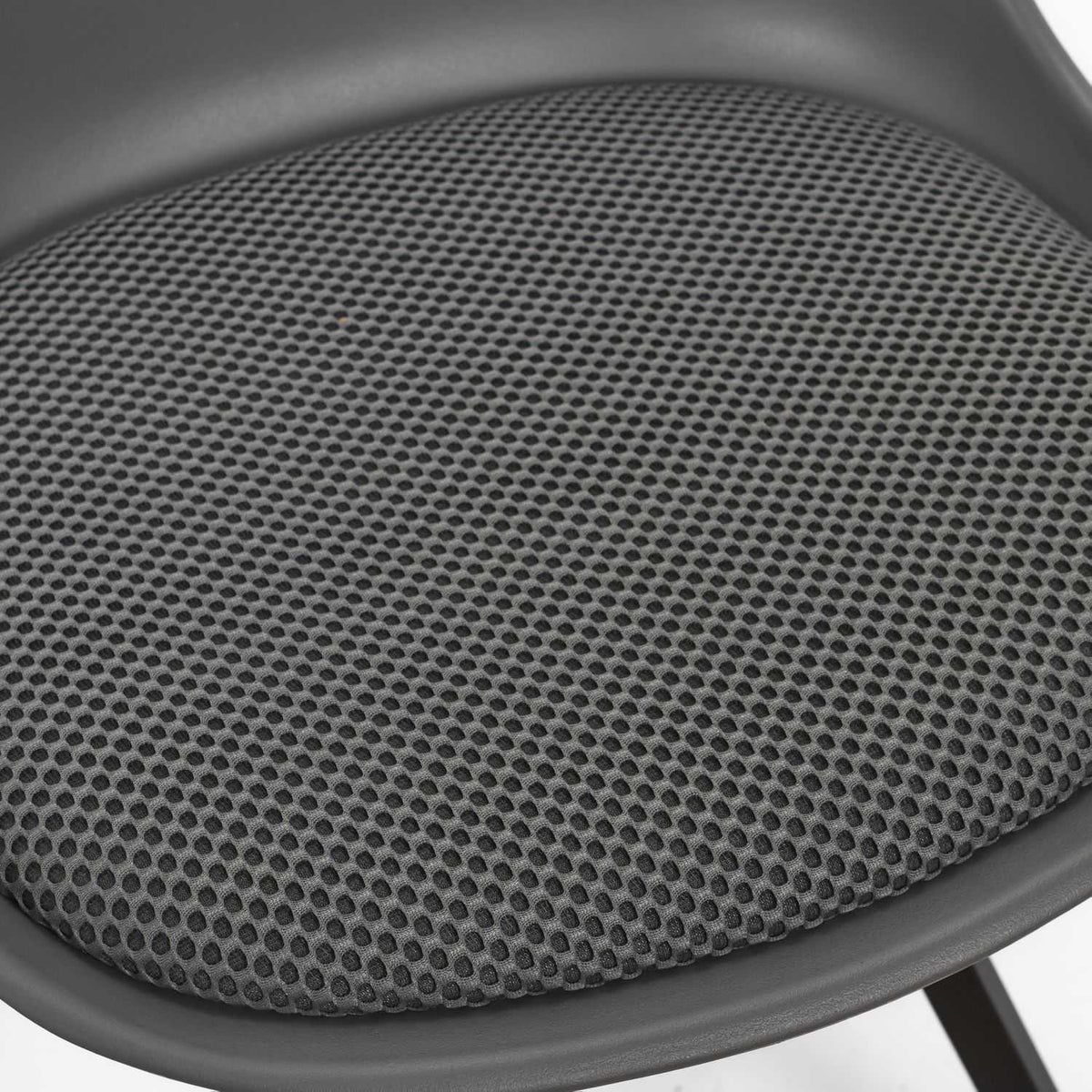 CHAISE AVEC COUSSIN ATOME GRIS