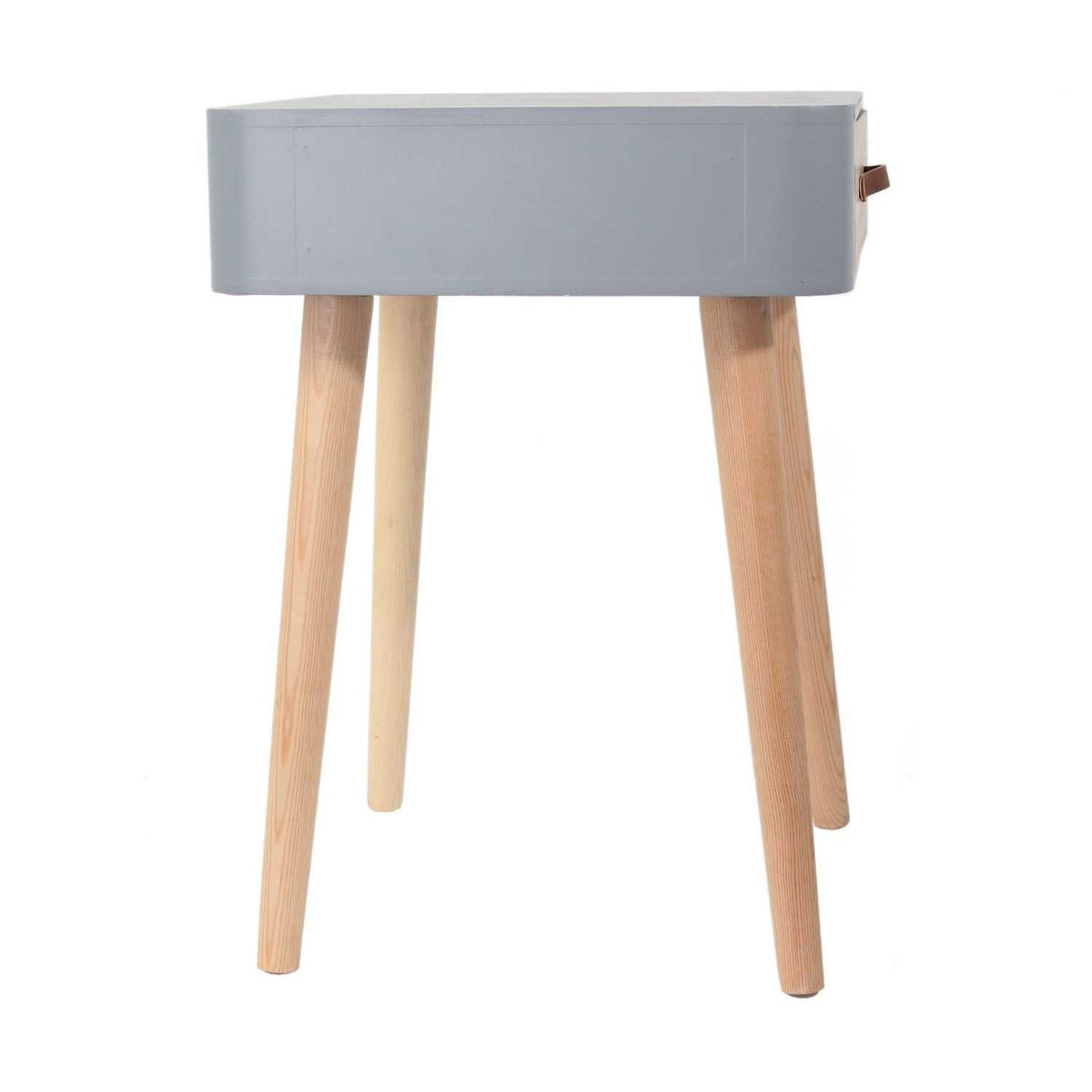 CHEVET GRIS 1 TIROIR EN BOIS