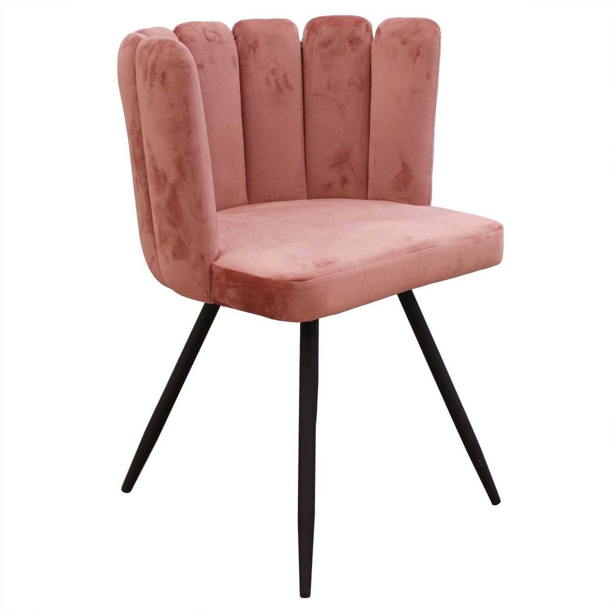 CHAISE ARIEL VELOURS ROSE