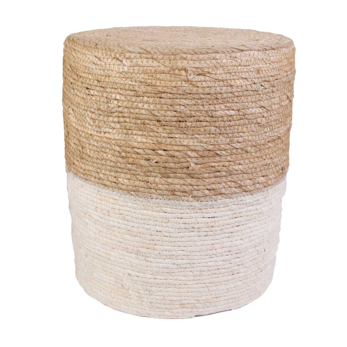 POUF TRESSE BEIGE