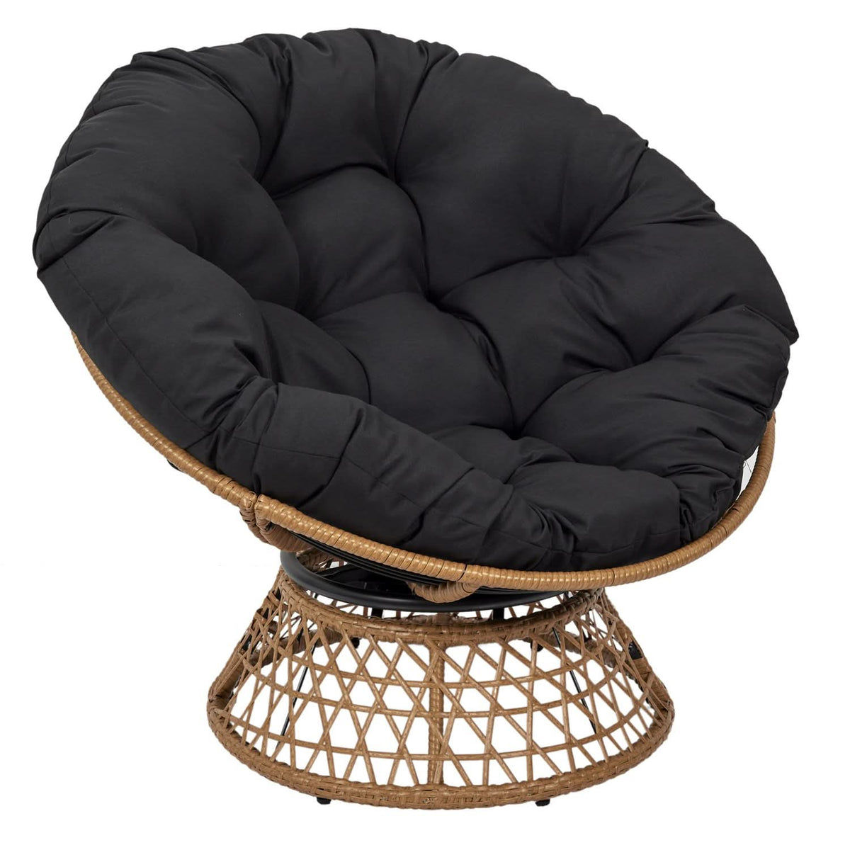 FAUTEUIL CANCUN COUSSIN NOIR
