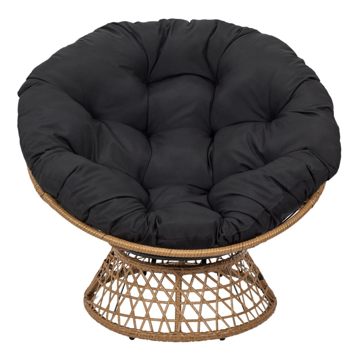 FAUTEUIL CANCUN COUSSIN NOIR