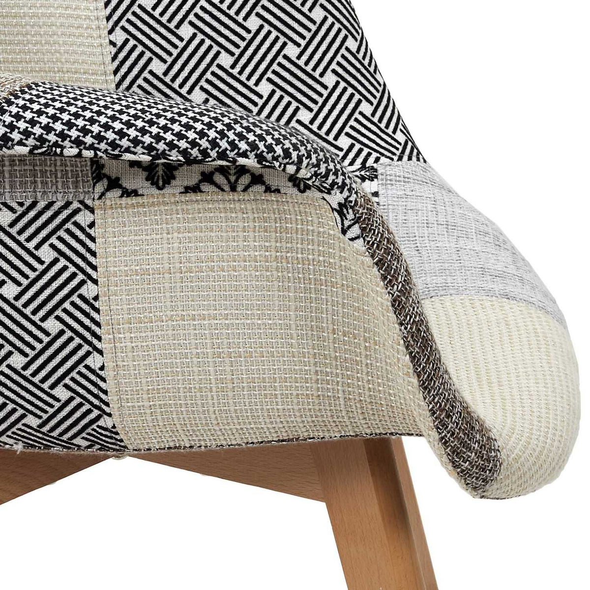 FAUTEUIL PATCHWORK GRIS