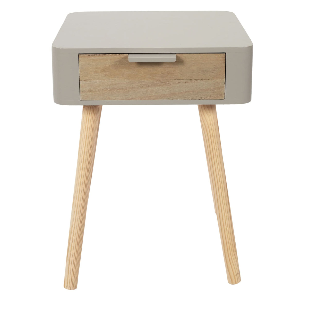 CHEVET 1 TIROIR EN BOIS TAUPE