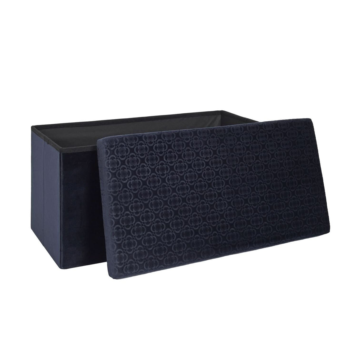 COFFRE BANC PLIABLE RETRO BLEU NUIT