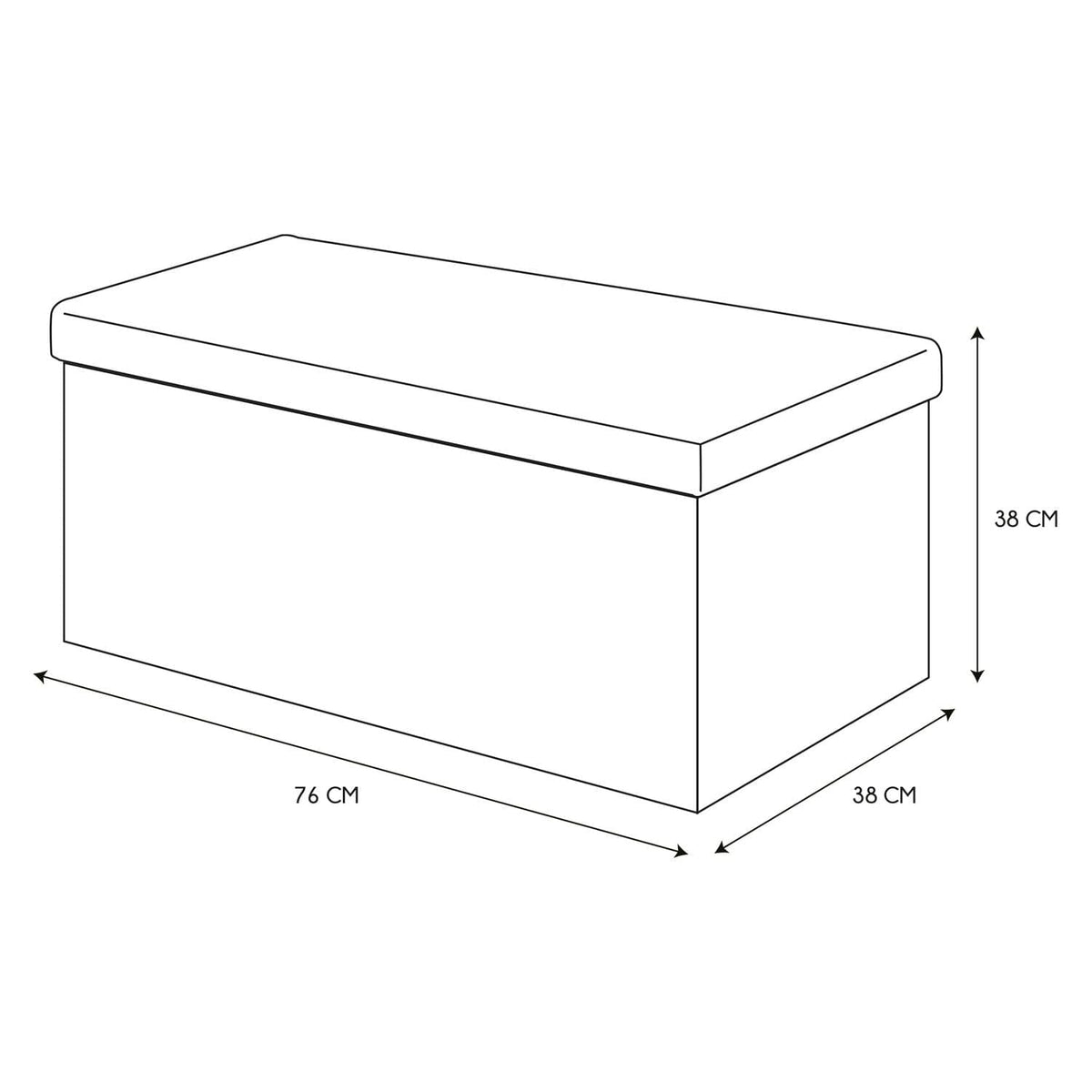 COFFRE BANC PLIABLE RETRO BLEU NUIT
