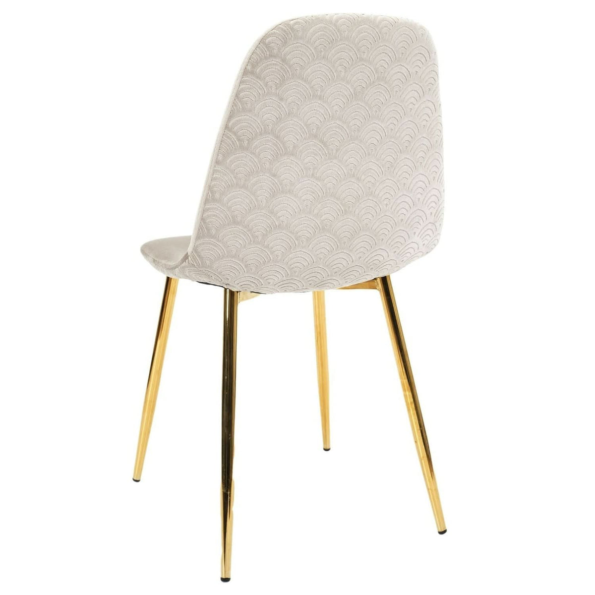 CHAISE PIEDS DORE - Lot de 4