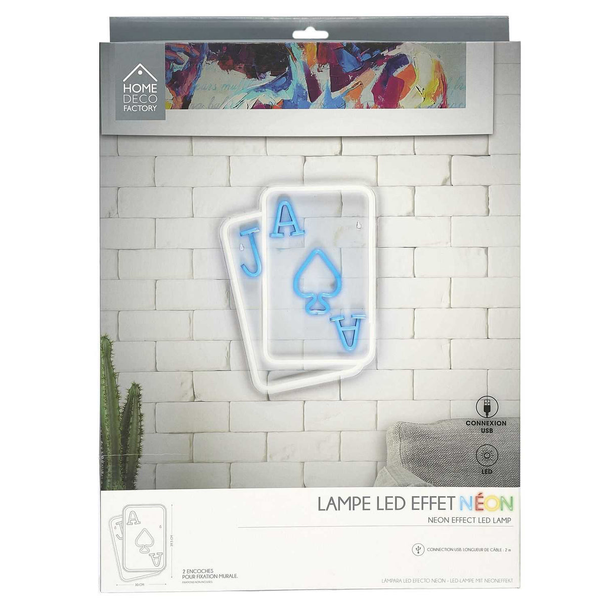 LAMPE LED EFFET NEON CARTES USB