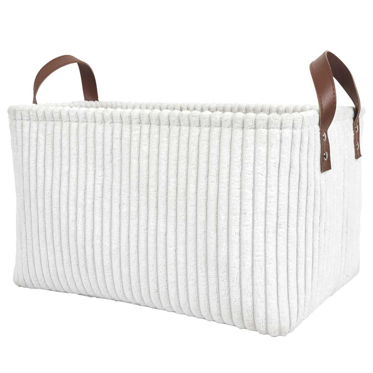 PANIER RANGEMENT BLANC -  LOT DE 3