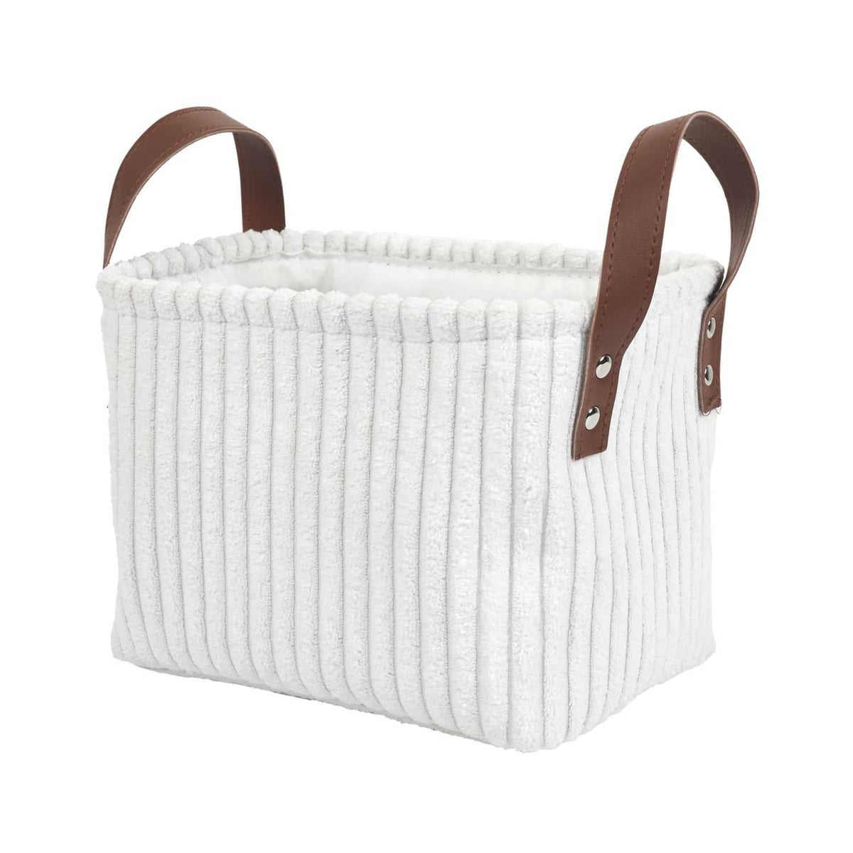 PANIER RANGEMENT BLANC -  LOT DE 3