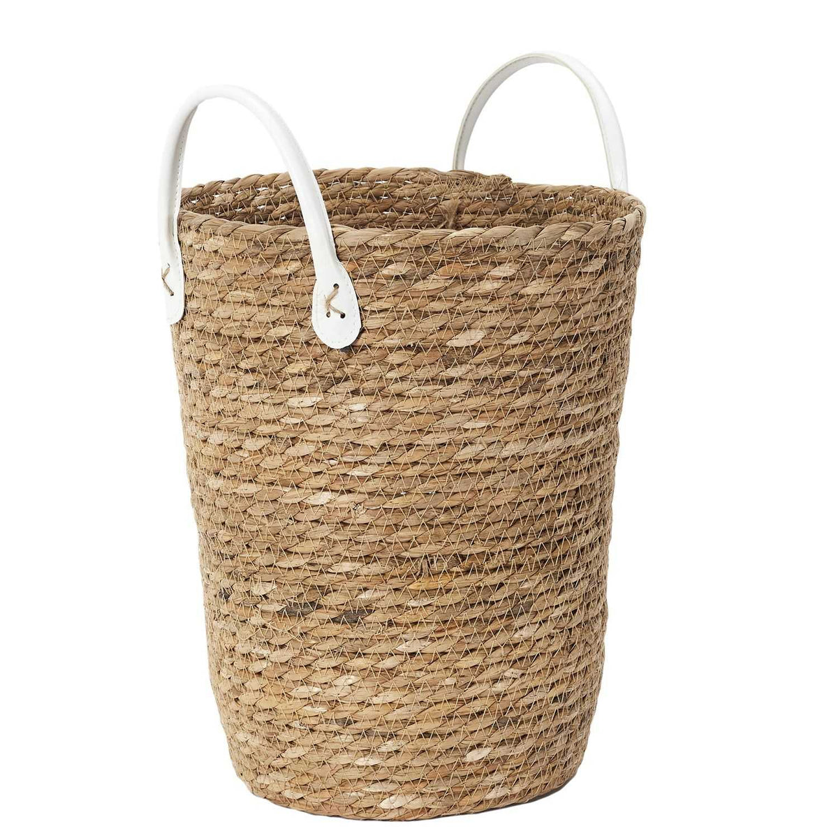 PANIER TRESSE ANSES SIMILI -  LOT DE 3