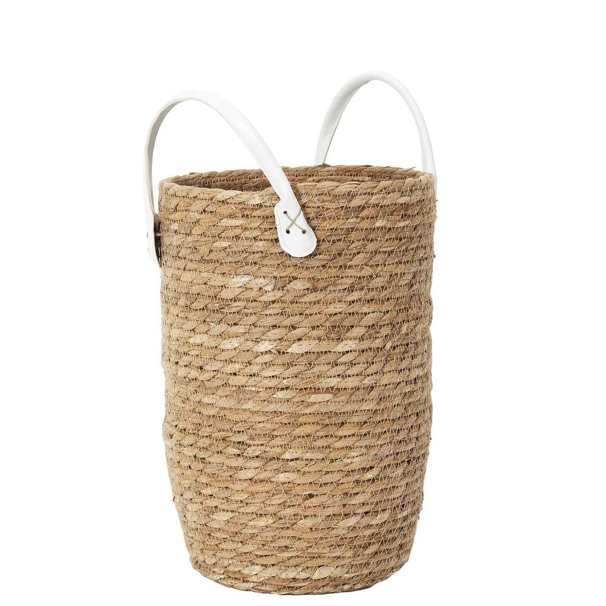 PANIER TRESSE ANSES SIMILI -  LOT DE 3