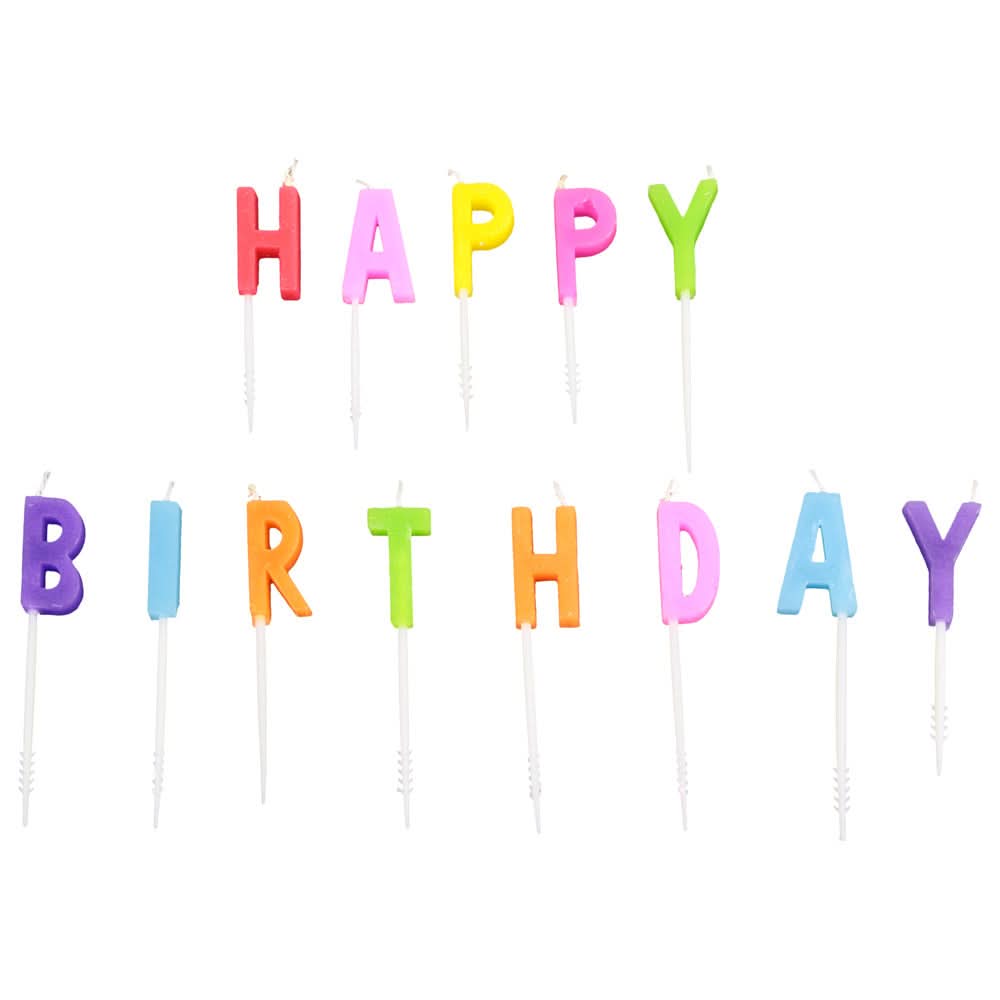 BOUGIES HAPPY BIRTHDAY