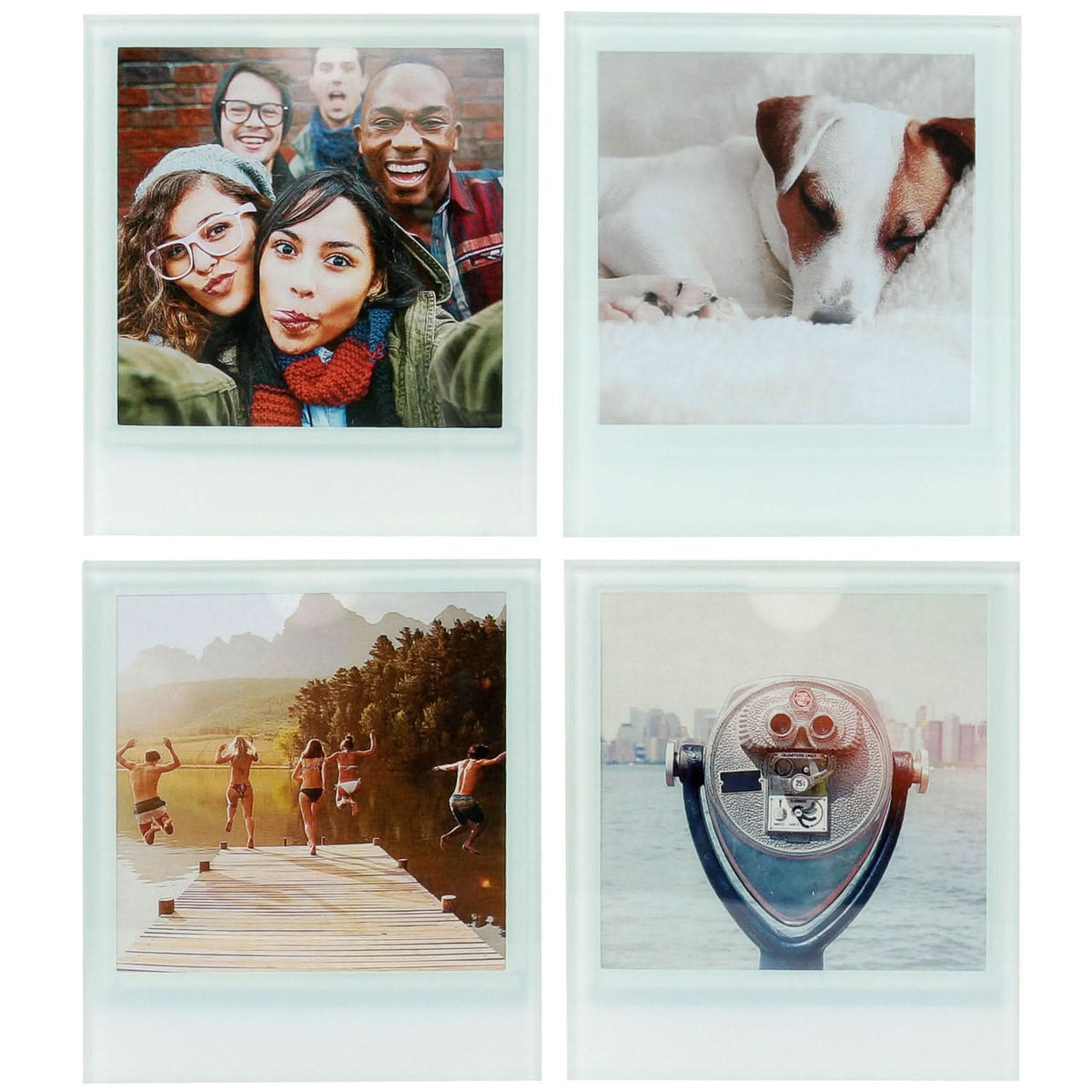DESSOUS DE VERRES PHOTO 4 PCS