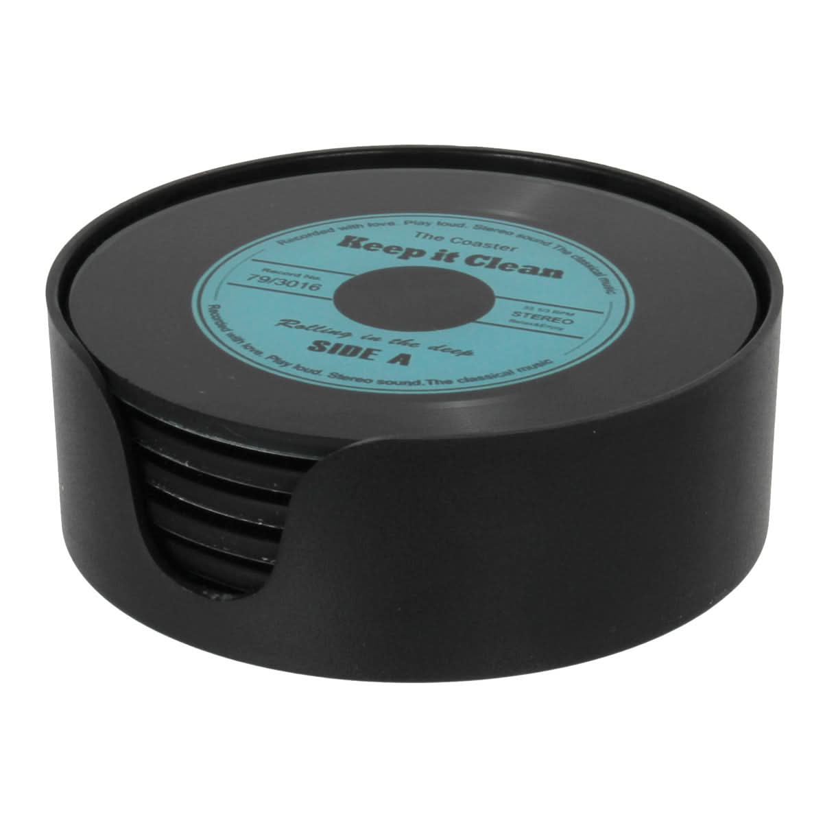 SET DE 6 DESSOUS DE VERRE VINYLES
