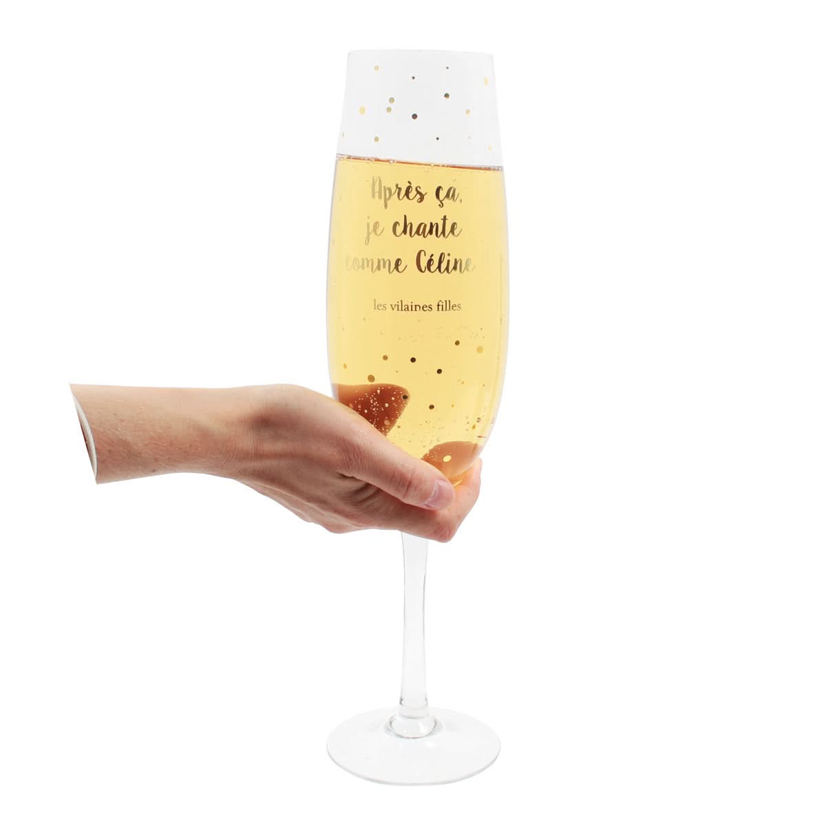 VERRE PROSECCO XL JE CHANTE COMME CELINE