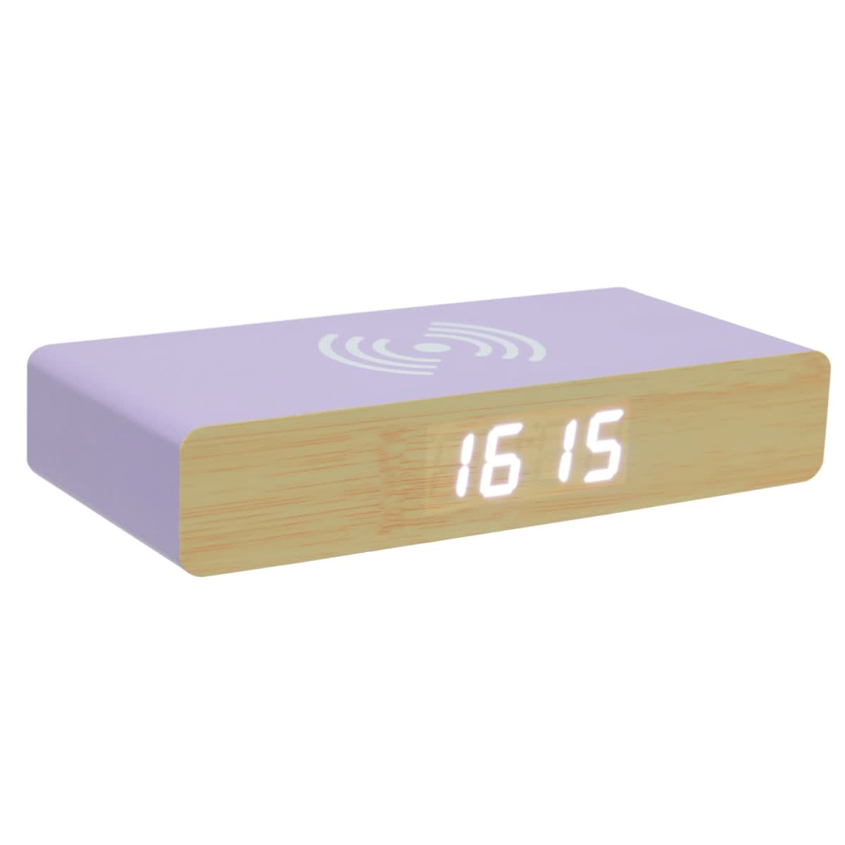 REVEIL CHARGEUR BOIS VIOLET