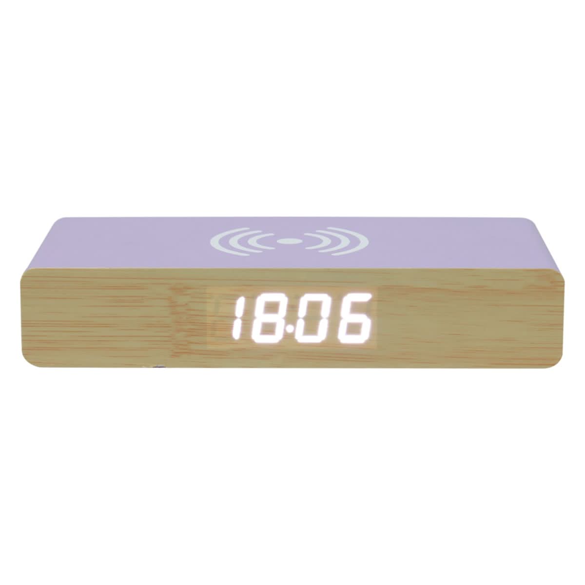 REVEIL CHARGEUR BOIS VIOLET