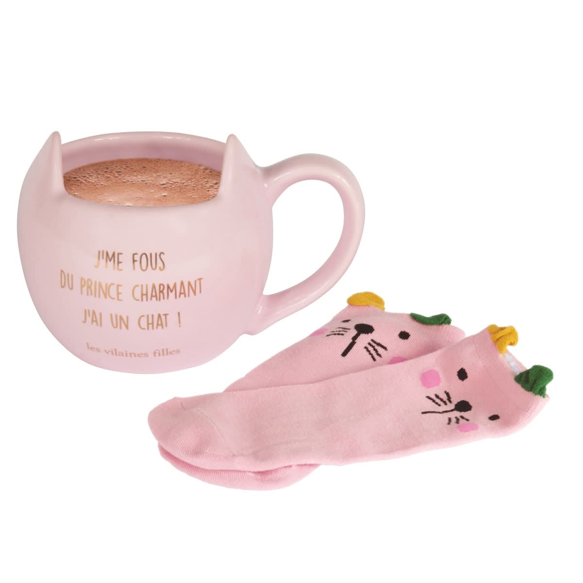 COFFRET MUG ET CHAUSSETTE CHAT