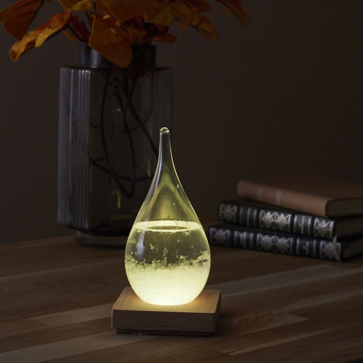 VERRE TEMPETE GOUTTE LED