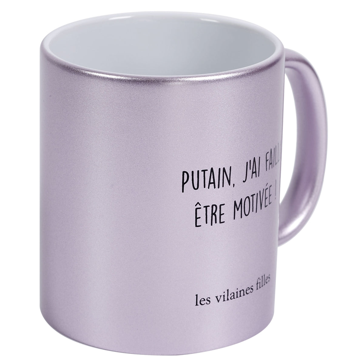 MUG PAILLETTES PUTAIN J'AI FAILLI ETRE MOTIVEE